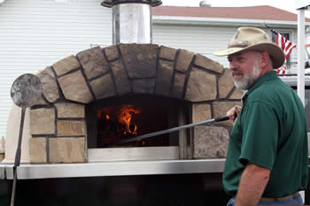 Log Home Wood Fired Pizza, McGregor, MN